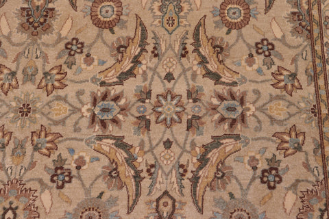 handmade Transitional Lahore Lt. Gray Lt. Green Hand Knotted RECTANGLE 100% WOOL area rug 6' x 9'