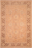 handmade Traditional Kafkaz Brown Tan Hand Knotted RECTANGLE 100% WOOL area rug 6 x 9