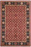 handmade Transitional Kafkaz Red Blue Hand Knotted RECTANGLE 100% WOOL area rug 6X9
