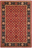 handmade Transitional Kafkaz Red Blue Hand Knotted RECTANGLE 100% WOOL area rug 6 x 9
