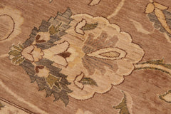 handmade Traditional Kafkaz Brown Tan Hand Knotted RECTANGLE 100% WOOL area rug 10X14