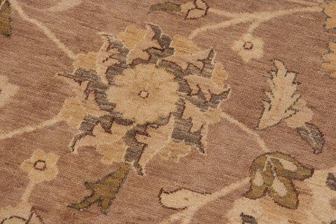 handmade Traditional Kafkaz Brown Tan Hand Knotted RECTANGLE 100% WOOL area rug 10x14