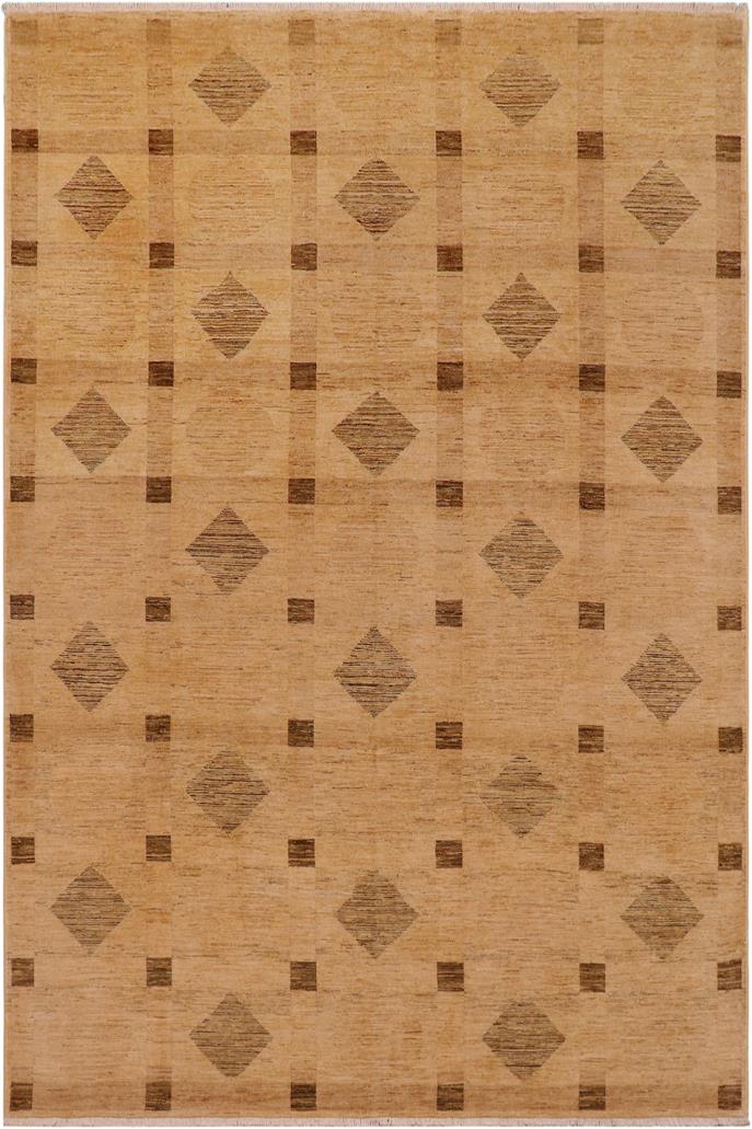 handmade Modern Gabbeh Tan Brown Hand Knotted RECTANGLE 100% WOOL area rug 9 X12 