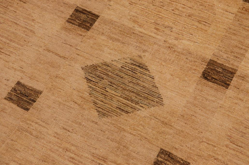 handmade Modern Gabbeh Tan Brown Hand Knotted RECTANGLE 100% WOOL area rug 9 X12 