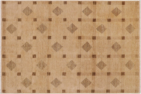 handmade Modern Gabbeh Tan Brown Hand Knotted RECTANGLE 100% WOOL area rug 9' x 12'