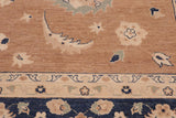 handmade Traditional Kafkaz Brown Blue Hand Knotted RECTANGLE 100% WOOL area rug 10 x 14