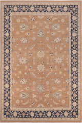 handmade Traditional Kafkaz Brown Blue Hand Knotted RECTANGLE 100% WOOL area rug 10X14