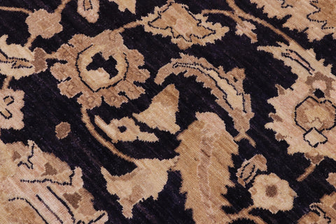 handmade Traditional Kafkaz Blue Lt. Gold Hand Knotted RECTANGLE 100% WOOL area rug 10x14