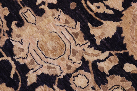 handmade Traditional Kafkaz Blue Lt. Gold Hand Knotted RECTANGLE 100% WOOL area rug 10x14