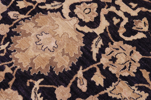 handmade Traditional Kafkaz Blue Lt. Gold Hand Knotted RECTANGLE 100% WOOL area rug 10x14