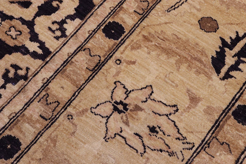 handmade Traditional Kafkaz Blue Lt. Gold Hand Knotted RECTANGLE 100% WOOL area rug 10x14