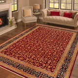 handmade Transitional Kafkaz Red Blue Hand Knotted RECTANGLE 100% WOOL area rug 9 x 12