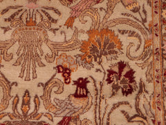 handmade Traditional Sayra Taupe Red Hand Knotted RECTANGLE 100% WOOL area rug 6x9