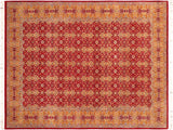 handmade Traditional  Red Gold Hand Knotted RECTANGLE 100% WOOL area rug 6x9