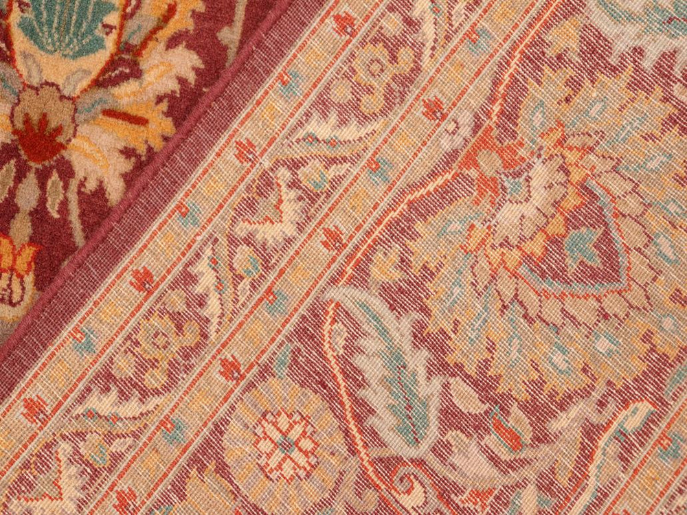 handmade Traditional New Asif Burgundy Grey Hand Knotted RECTANGLE 100% WOOL area rug 6x9