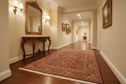 handmade Traditional New Asif Burgundy Grey Hand Knotted RECTANGLE 100% WOOL area rug 6x9