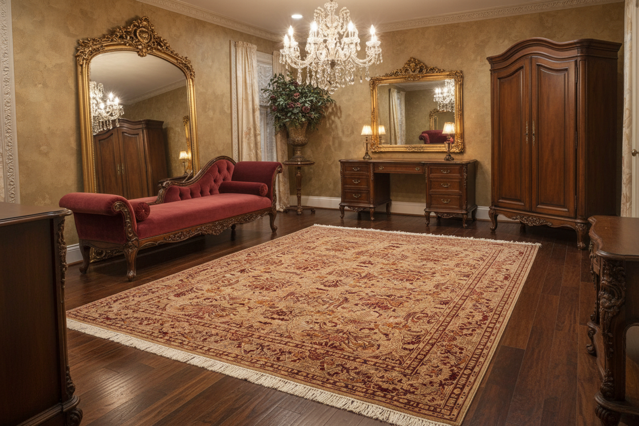 handmade Transitional Sayra Taupe Red Hand Knotted RECTANGLE 100% WOOL area rug 6x9