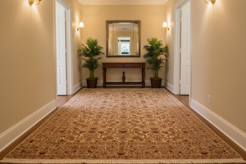 handmade Transitional Sayra Beige Gray Hand Knotted RECTANGLE 100% WOOL area rug 6x10