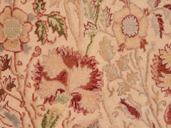 handmade Traditional Irfan Ivory Grey Hand Knotted RECTANGLE 100% WOOL area rug 6x10