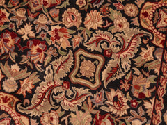 handmade Traditional Doop Black Green Hand Knotted RECTANGLE 100% WOOL area rug 6x9