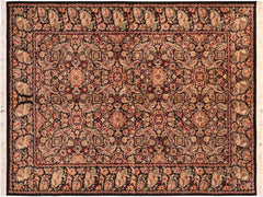 handmade Traditional Doop Black Green Hand Knotted RECTANGLE 100% WOOL area rug 6x9