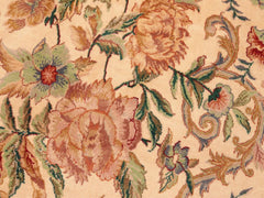 handmade Traditional Kashan Beige Gold Hand Knotted RECTANGLE 100% WOOL area rug 6x9