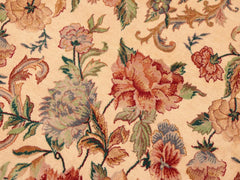 handmade Traditional Kashan Beige Gold Hand Knotted RECTANGLE 100% WOOL area rug 6x9