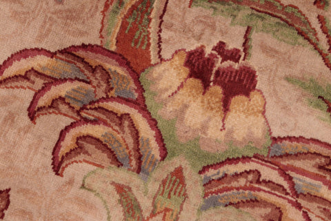 handmade Transitional Bhati Taupe Rust Hand Knotted RECTANGLE 100% WOOL area rug 6x9