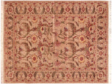 Bhati Heritage Jona Taupe/Rust Wool Rug - 6'2'' x 9'5''