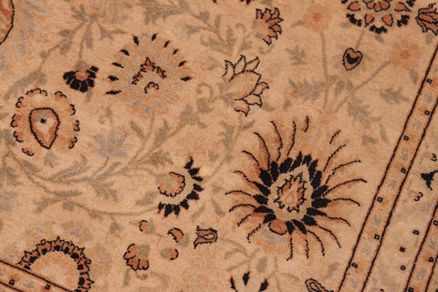 handmade Transitional New Asif Tan Green Hand Knotted RECTANGLE 100% WOOL area rug 6x9