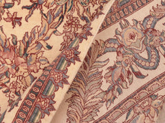 handmade Traditional Criscross Ivory Pink Hand Knotted RECTANGLE 100% WOOL area rug 6x9