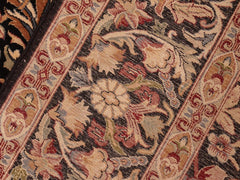 handmade Transitional Gulshan Black Red Hand Knotted RECTANGLE 100% WOOL area rug 6x9