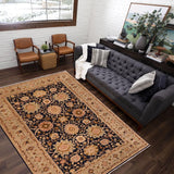 handmade Traditional Kafkaz Blue Green Hand Knotted RECTANGLE 100% WOOL area rug 10 x 13