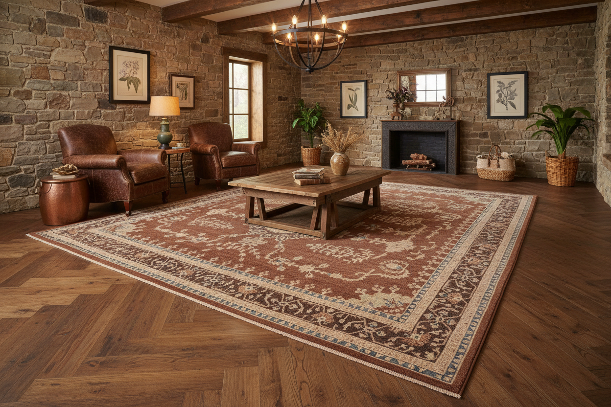 handmade Traditional Kafkaz Rust Charcoal Hand Knotted RECTANGLE 100% WOOL area rug 10' x 14'