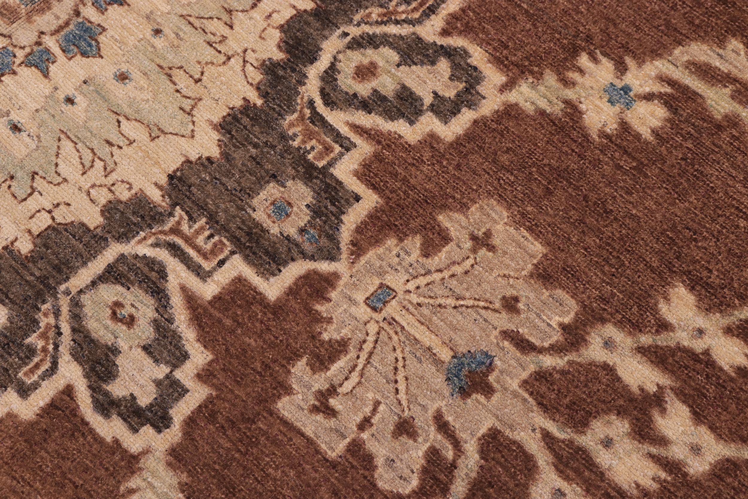 handmade Traditional Kafkaz Rust Charcoal Hand Knotted RECTANGLE 100% WOOL area rug 10' x 14'