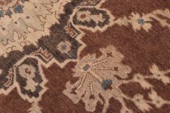 handmade Traditional Kafkaz Rust Charcoal Hand Knotted RECTANGLE 100% WOOL area rug 10X14