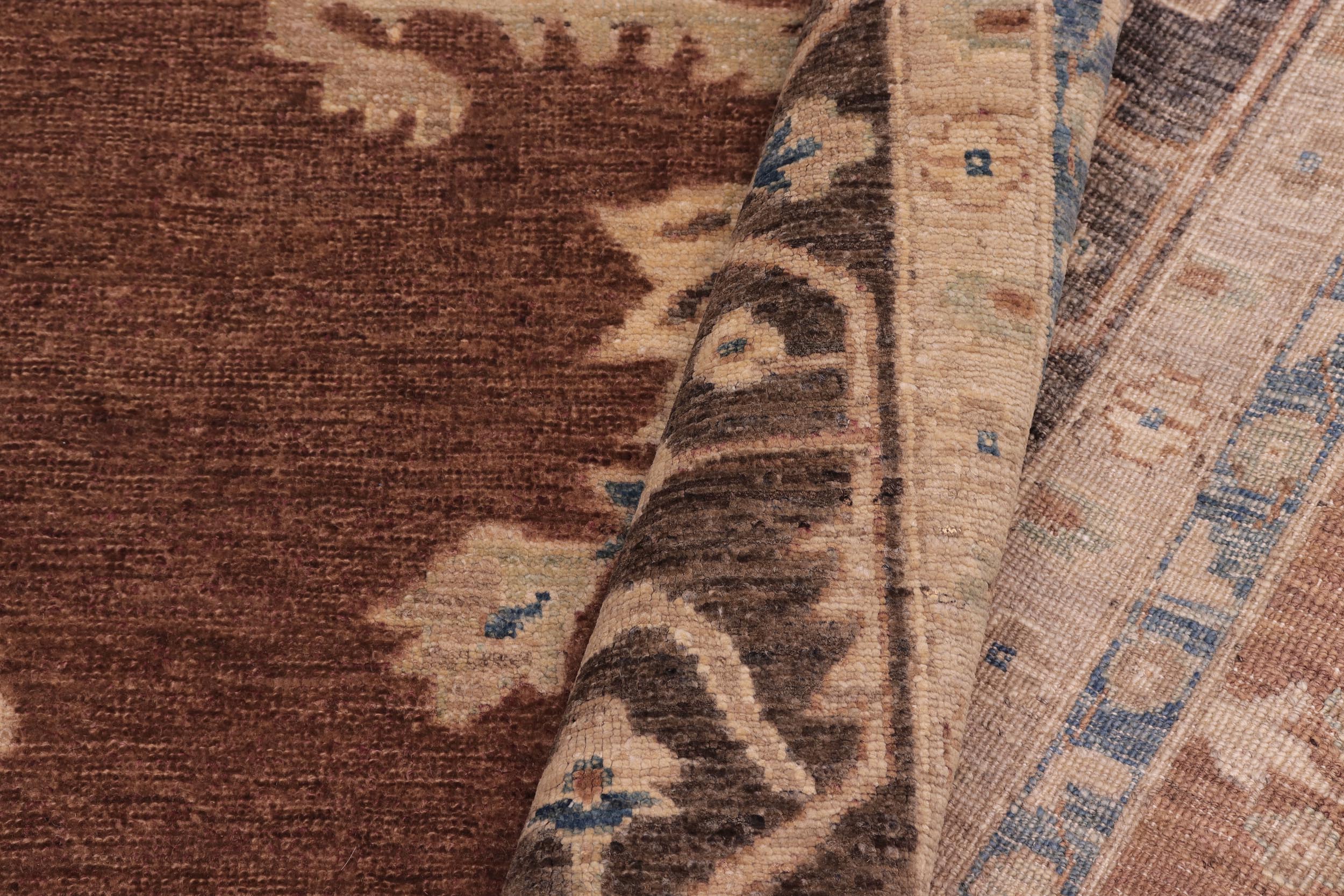 handmade Traditional Kafkaz Rust Charcoal Hand Knotted RECTANGLE 100% WOOL area rug 10' x 14'
