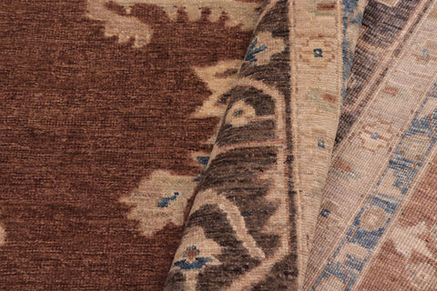 handmade Traditional Kafkaz Rust Charcoal Hand Knotted RECTANGLE 100% WOOL area rug 10' x 14'
