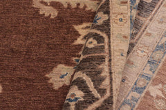 handmade Traditional Kafkaz Rust Charcoal Hand Knotted RECTANGLE 100% WOOL area rug 10X14