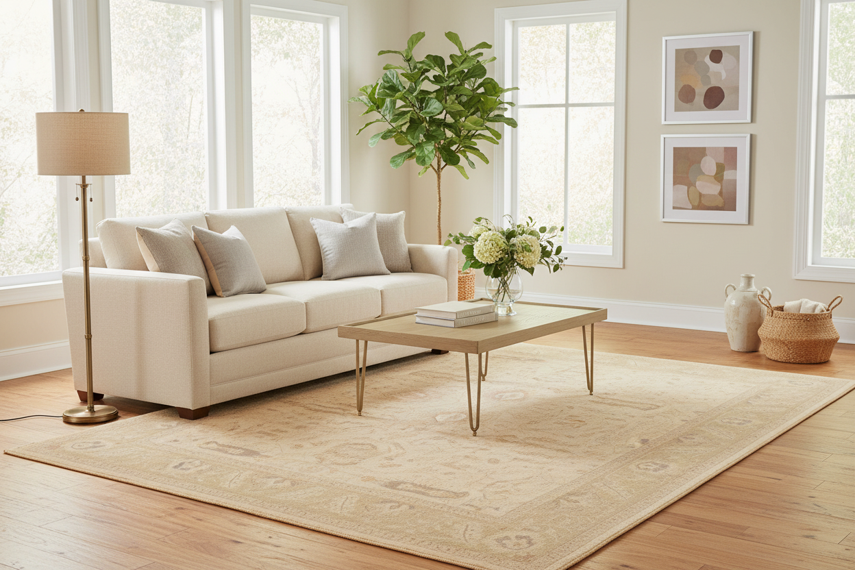 handmade Traditional Kafkaz Tan Green Hand Knotted RECTANGLE 100% WOOL area rug 10x14