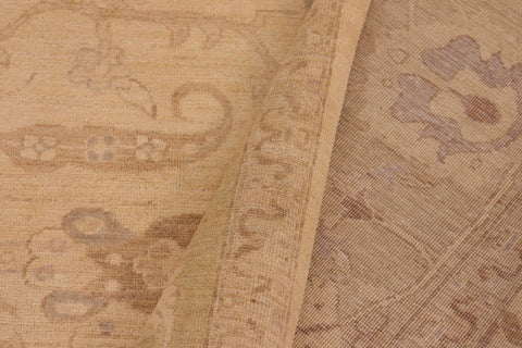 handmade Traditional Kafkaz Tan Green Hand Knotted RECTANGLE 100% WOOL area rug 10x14