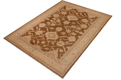 handmade Traditional Kafkaz Brown Beige Hand Knotted RECTANGLE 100% WOOL area rug 10X14