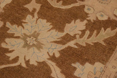 handmade Traditional Kafkaz Brown Beige Hand Knotted RECTANGLE 100% WOOL area rug 10X14