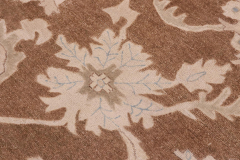 handmade Traditional Kafkaz Brown Beige Hand Knotted RECTANGLE 100% WOOL area rug 10x14