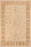 handmade Traditional Kafkaz Beige Brown Hand Knotted RECTANGLE 100% WOOL area rug 10 x 14