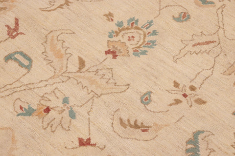 handmade Traditional Kafkaz Beige Brown Hand Knotted RECTANGLE 100% WOOL area rug 10x14