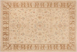 Oriental Ziegler Latesha Beige/Brown Hand-Knotted Wool Rug - 10'0'' x 13'6''