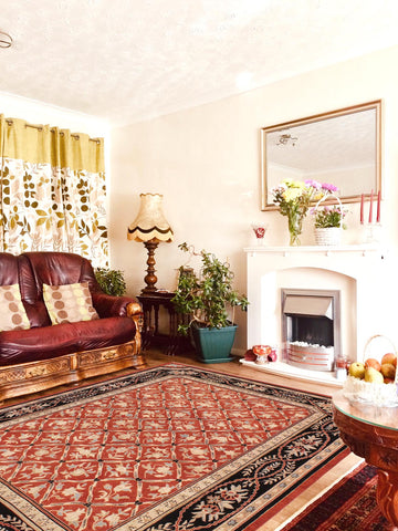 handmade Transitional Kafkaz Rust Black Hand Knotted RECTANGLE 100% WOOL area rug 9' x 12'