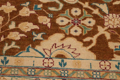 handmade Traditional Kafkaz Brown Beige Hand Knotted RECTANGLE 100% WOOL area rug 9X12