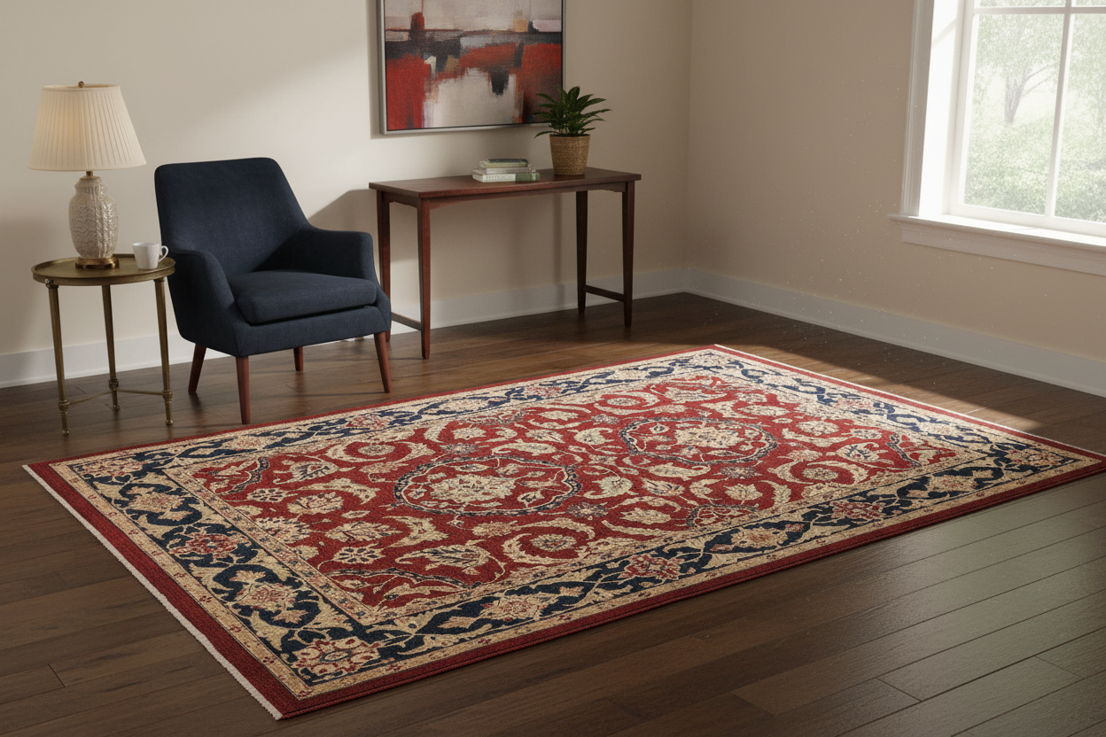 handmade Traditional Kafkaz Red Blue Hand Knotted RECTANGLE 100% WOOL area rug 11x14